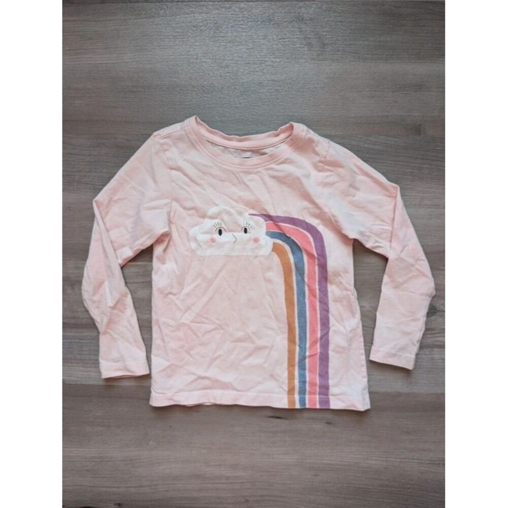 Tea Collection Rainbow Cloud Long Sleeve Tee, 4T (U1)
